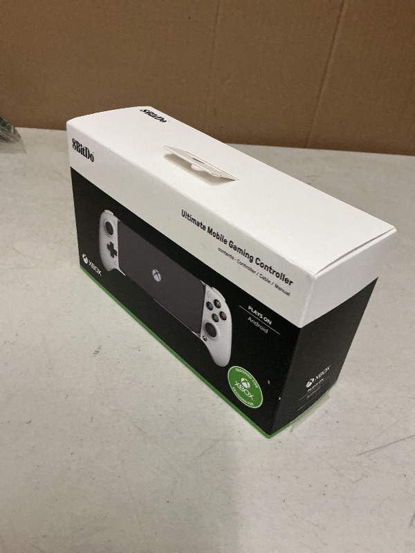 Photo 1 of 8Bitdo Ultimate Mobile Gaming Controller for iPhone, Apple, Android & Xbox Cloud Gaming, Bluetooth Gamepad with Hall Effect Joysticks, 2 Pro Back Buttons, Officially Licensed (White)