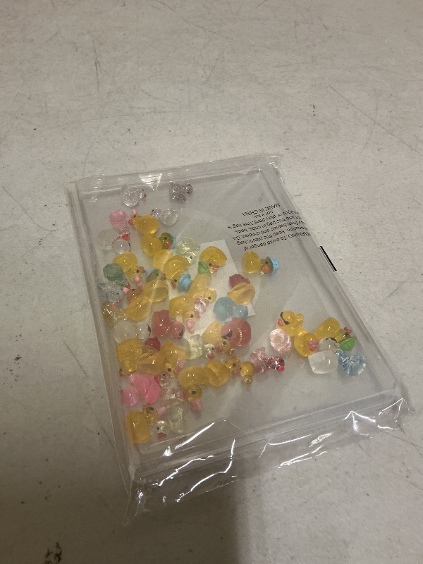 Photo 1 of  Mini Resin Ducks, Tiny Animals Figures to Hide Small Little Plastic Miniature Ducks Bulk for Dollhouse Decor Home Office Potted Fish Tank Aquarium Landscape Micro Fairy Garden Accessories