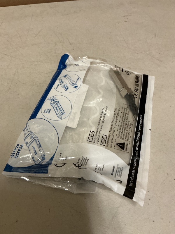 Photo 1 of 10Gtek 10G SFP+ DAC Cable - 10GBASE-CU Passive Direct Attach Copper Twinax SFP Cable for Cisco SFP-H10GB-CU0.3M, Meraki MA-CBL-TA-0.3M, Fortinet, Ubiquiti UniFi, D-Link, 0.3-Meter(1ft)