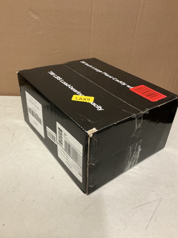 Photo 1 of 20 Inch Heavy Duty Plant Caddy with 360°Lockable Wheels,600 Lbs Capacity,Outdoor Indoor Rolling Plant Stand with Casters,Black Large Plant Dolly Potted Planter Cart for Big Flower Pots Plant Pots