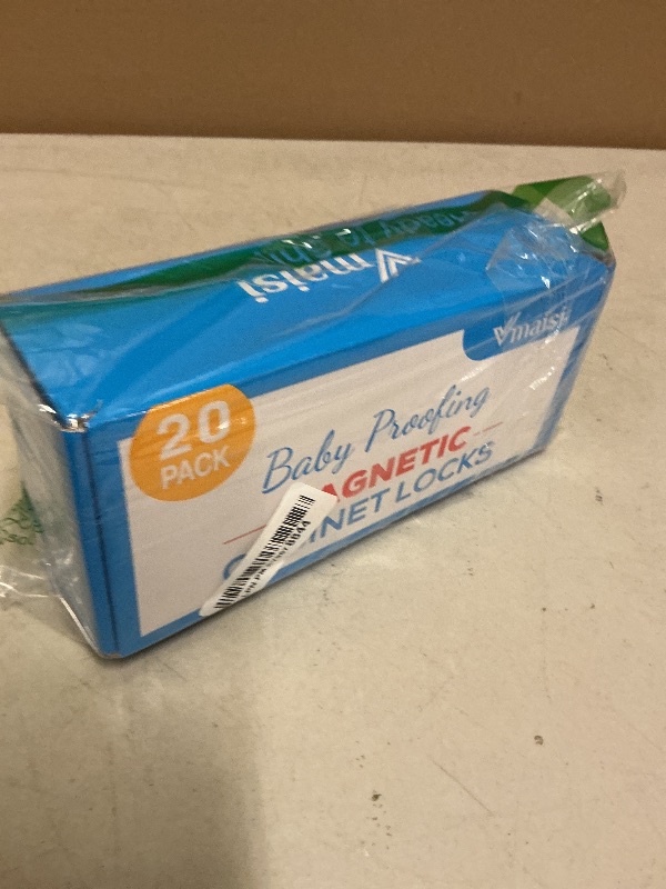 Photo 1 of 20 Pack Magnetic Cabinet Locks Baby Proofing - Vmaisi Children Proof Cupboard Drawers Latches - Adhesive Easy Installation