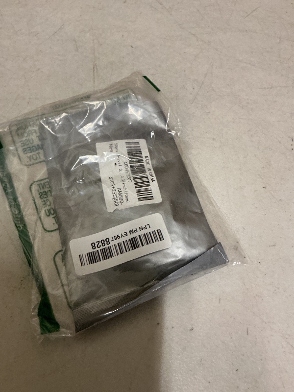 Photo 1 of 50pcs Swivel Snap Hooks with Split Key Rings Metal Silver Lobster Claw Trigger Clasps for Keychain Clip Lanyard Bag Purse Tag Jewelry Making Crafts Length 1.26inch(32mm) Inside Width 0.39inch(10mm)