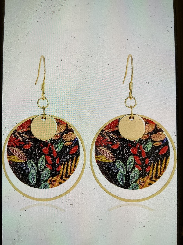 Photo 1 of  Generic fantasy Boho Hoops  Flower Earrings 