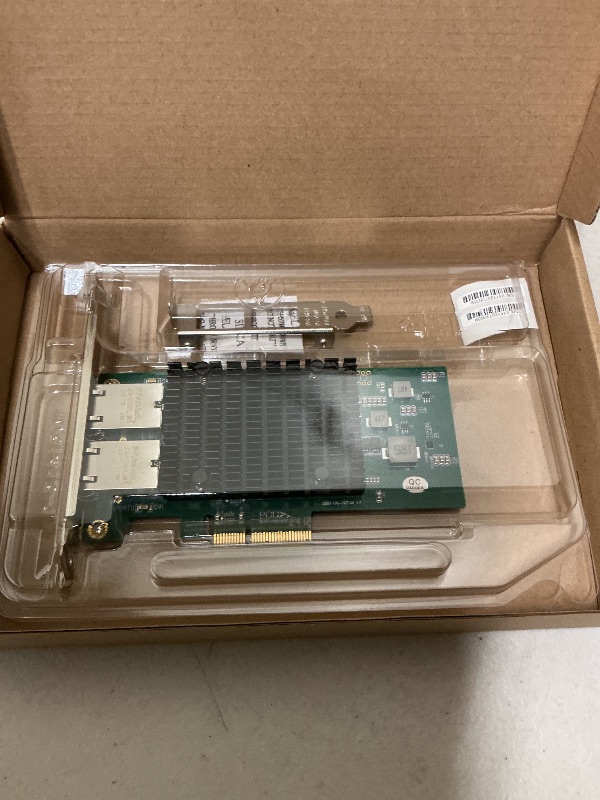 Photo 1 of 10Gb PCI-E NIC Network Card, Dual Copper RJ45 Port, with Intel X550-AT2 Controller, PCI Express Ethernet LAN Adapter Support Windows Server/Linux/ESX, Compare to Intel X550-T2