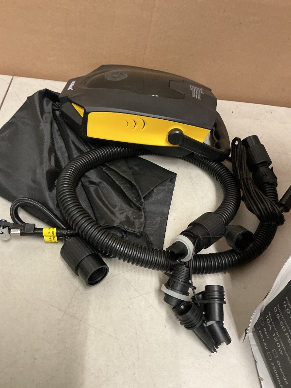 Photo 1 of 50PSI Paddle Board Pump Electric Portable, 10000mAh Sup Pump with Auto-Off,9 Modes Paddleboard Pump for Stand Up Paddle Board/Car/Kayak/Motorcycle/Bicycle (Rechargeable) (Rechargeable)