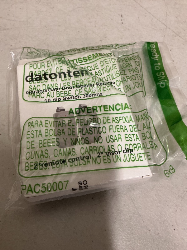 Photo 1 of 2 Replacement for Multicode Linear 3089 Garage Gate Door Opener Remote Transmitter,308911,MCS308911,10 dip Switch 300mhz,Grey