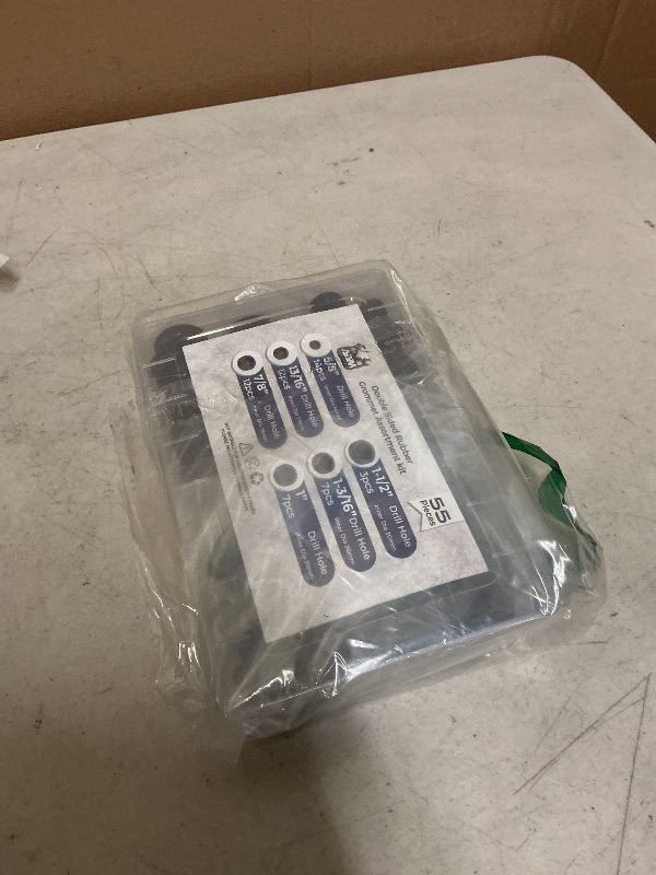 Photo 1 of 55Pcs Rubber Grommets kit, Firewall Hole Plugs in 6 Assorted Sizes 5/8",13/16",7/8",1",1-3/16",1-1/2"- Round Rubber Grommets for Wiring & Waterproof Wire Grommet kit - Ideal Wire Protection Solution