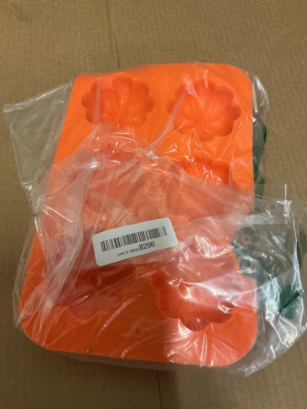 Photo 1 of 3 Pack Halloween Pumpkin Chocolate Mold, 3D Autumn Harvest Theme Pumpkin Silicone Mould Thanksgiving Cake Pan Fall Soap Molds for Muffin Pudding Mousse Candy Cupcake Jelly Baking Home Decor