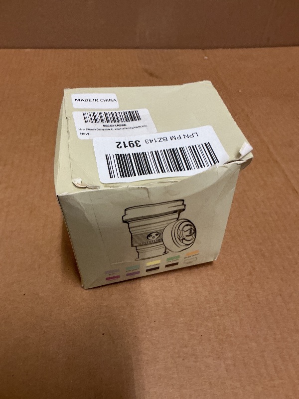 Photo 1 of 1Marble white Collapsible Cup 18 oz with Cute Emotion Face icon for Travel Mugs Foldable silicone Rubber Drinking Cup - Double Wall Sleeve Travel portable Reusable Collapsible coffee Cups with Lids.