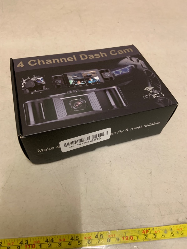 Photo 1 of 4 Channel 2.5K Dash Cam Front Rear Left Right, 170° Wide Angle Car Dash Camera with 5GHz WiFi & App Control, G-Sensor, Super Night Vision, 24H Parking Monitor, Loop Recording, 64GB SD Card Included