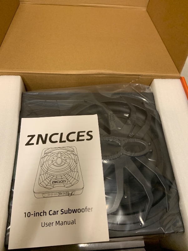 Photo 1 of 2025 Upgraded 10" 1200W Slim Under Seat Powered Car Subwoofer with Colorful LED Ambient Lights, Car/Truck Audio Sub Built in Amplifier Outstanding Heat Dissipation, Powerful Bass for Passion Driving