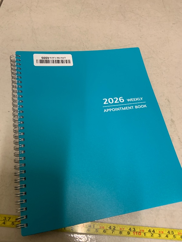 Photo 1 of 2026 Appointment Book - January - December 2026, Appointment Planner with Weekly ? Monthly Spread, 8.5'' x 10.5'', Large, 15 Minute Increments, 2026 Daily Planner with Pockets, Tabs, Soft Cover