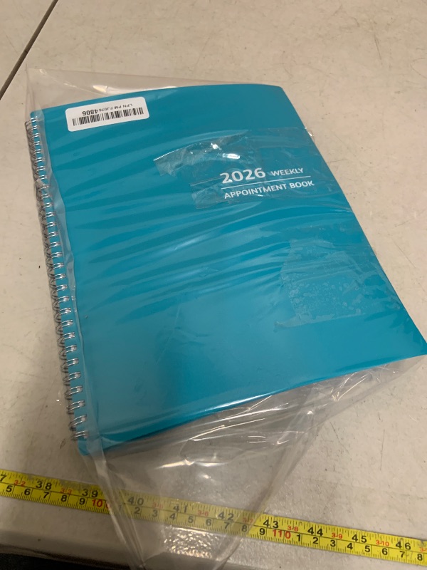 Photo 1 of 2026 Appointment Book - January - December 2026, Appointment Planner with Weekly ? Monthly Spread, 8.5'' x 10.5'', Large, 15 Minute Increments, 2026 Daily Planner with Pockets, Tabs, Soft Cover
