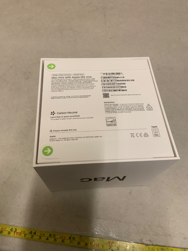Photo 1 of Apple 2024 Mac mini Desktop Computer with M4 chip with 10?core CPU and 10?core GPU: Built for Apple Intelligence, 16GB Unified Memory, 256GB SSD Storage, Gigabit Ethernet. Works with iPhone/iPad