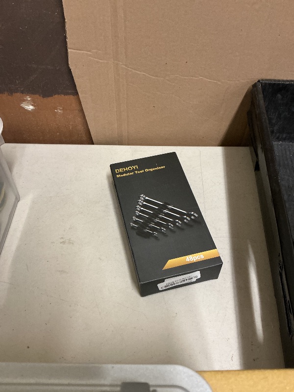 Photo 1 of 48 pcs MAGNETIC Modular Wrench Organizers for Tool Drawers - Wrench Rack with Metric&SAE Labels, Perfect Tool Storage Holder with Magnet. Gift for father, brother and boyfriend (Black with Magnets)