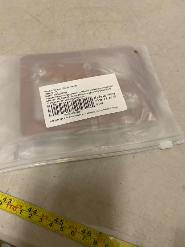 Photo 1 of 2 Pcs Car Picture Holder Artificial Leather Picture Frames Car Visor Clip Car Accessories Fits 5-inch Photo Frame - Displays Photographs Both Vertically and Horizontally Xmas Gifts for Father (Brown)