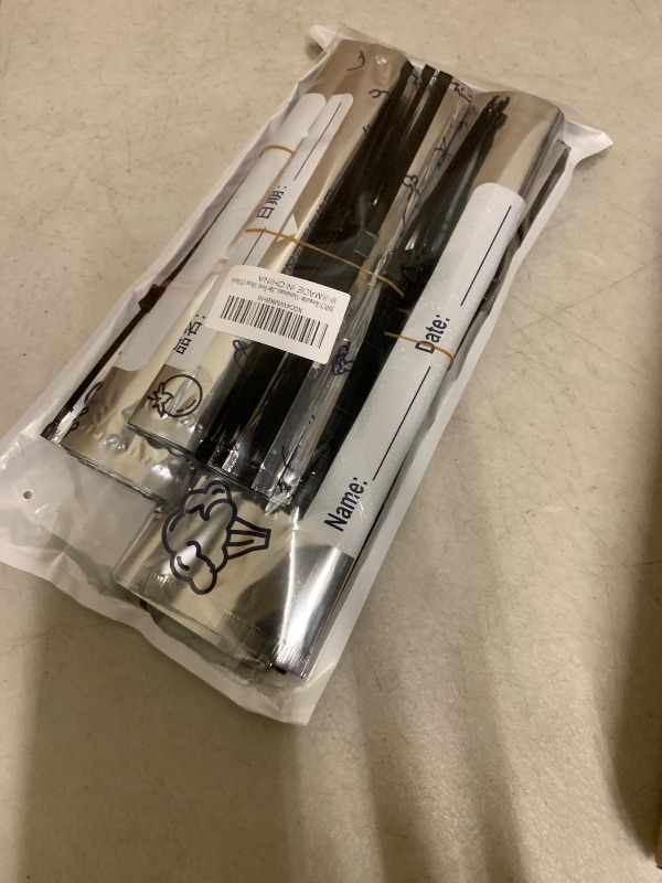 Photo 1 of 30PCS Reusable Aluminum Foil Sealable Storage Bags, Resealable Vacuum Zipper Pouches for Food, Stand Up Foil Sealable Bags with Label and Zip Lock for Vegetable Fruit Meat (3 Size)