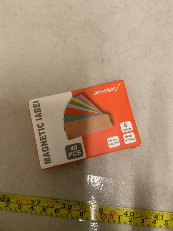 Photo 1 of 40 Pack Dry Erase Magnetic Labels, 1? x 3? Reusable Name Tag Magnets, Label Stickers for Whiteboards, Refrigerators, Lockers, Classrooms, Offices & Home Organization