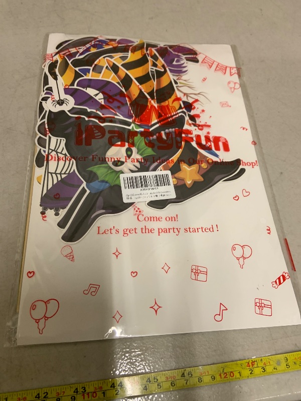 Photo 1 of 24pcs Witch Hat Centerpiece Sticks Halloween Party Centerpieces for Table Halloween Witch Hat Theme Decorations for Witch Hat Themed Birthday Party Baby Shower Supplies