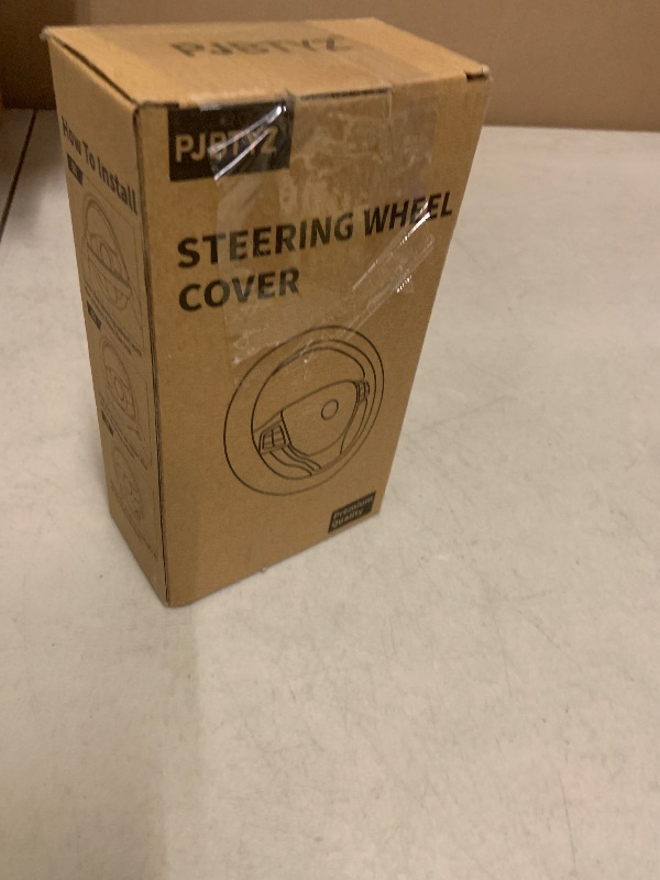 Photo 1 of ?2025 Model? Breathable Soft Leather Car Steering Wheel Cover for Men Women, Non-Slip, Comfortable,Universal 15 inches Steering Wheels, Black