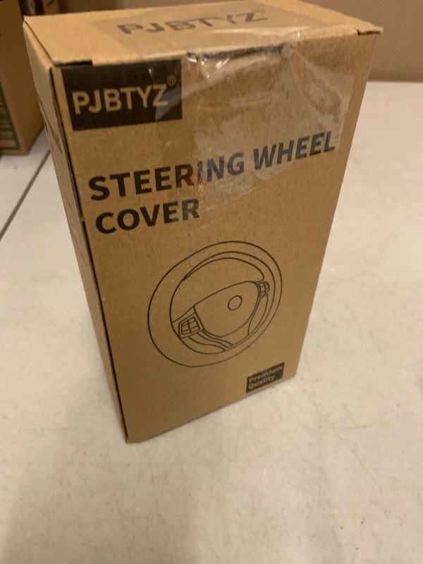 Photo 1 of ?2025 Model? Breathable Soft Leather Car Steering Wheel Cover for Men Women, Non-Slip, Comfortable,Universal 15 inches Steering Wheels, Black