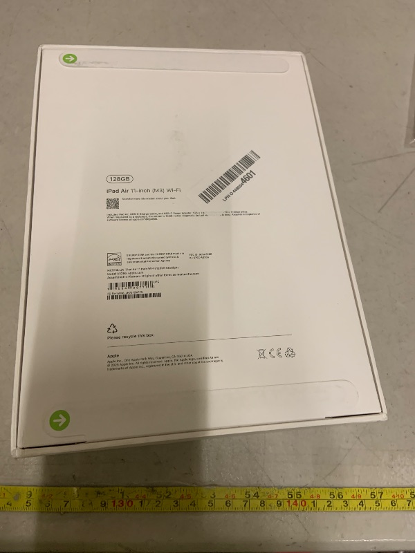 Photo 1 of Apple iPad Air 11-inch with M3 chip Built for Apple Intelligence, Liquid Retina Display, 128GB, 12MP Front/Back Camera, Wi-Fi 6E, Touch ID, All-Day Battery Life — Starlight