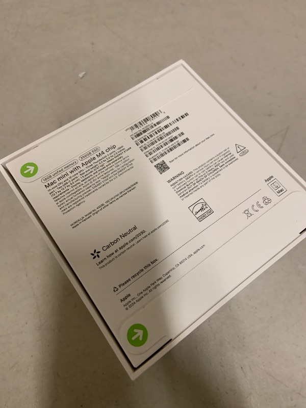 Photo 1 of Apple 2024 Mac mini Desktop Computer with M4 chip with 10?core CPU and 10?core GPU: Built for Apple Intelligence, 16GB Unified Memory, 256GB SSD Storage, Gigabit Ethernet. Works with iPhone/iPad