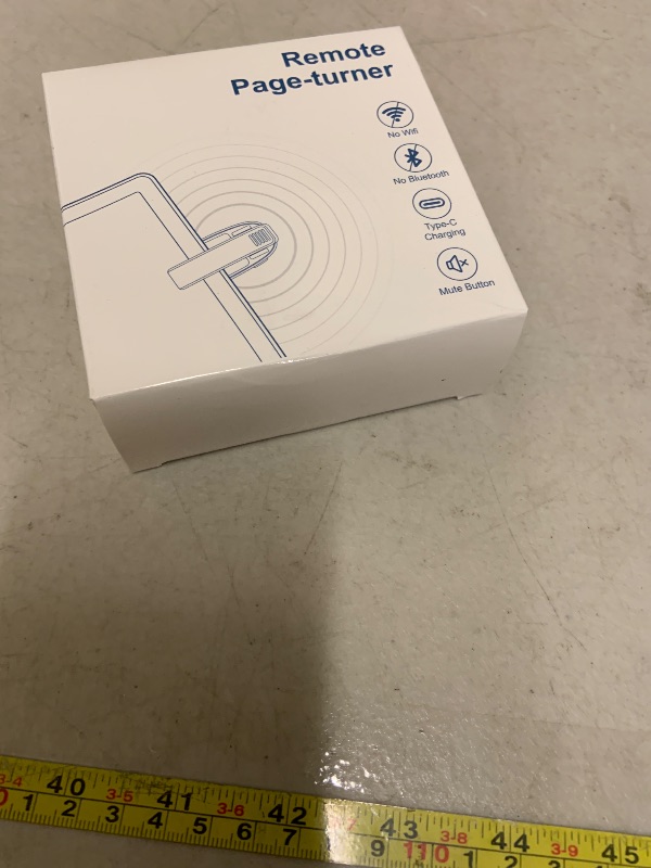 Photo 1 of [2 Clips] Finger Ring Kindle Page Turner Remote Control for Paperwhite: Rechargeable Wireless Clicker for Reading on Bed for iPhone Android iPad, Camera Shutter & Video Record Accessories (Pink)