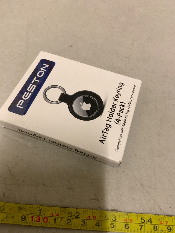 Photo 1 of [4-Pack] Case for Apple AirTag Holder Keychain – IPX6 Waterproof, Anti-Lost, Scratch-Resistant Case for Air Tag – for Keys, Pets, Luggage