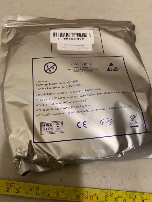 Photo 1 of 20FT RV Awning Lights, 12v Blue Rv Led Strip Lights, IP68 Waterproof Camper Awning Lighting for Motorhome Travel,Travel Trailers, Camper, Food Trucks