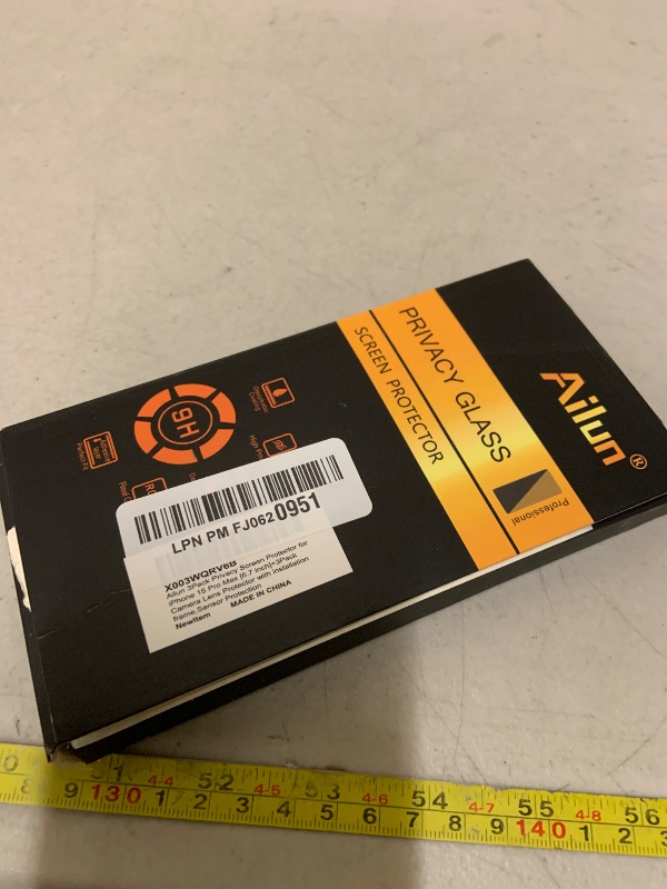 Photo 1 of Ailun 3Pack Privacy Screen Protector for iPhone 15 Pro Max [6.7 inch]+3Pack Camera Lens Protector with Installation Frame,Dynamic Island Compatible,Anti Spy Tempered Glass[9H Hardness]-HD