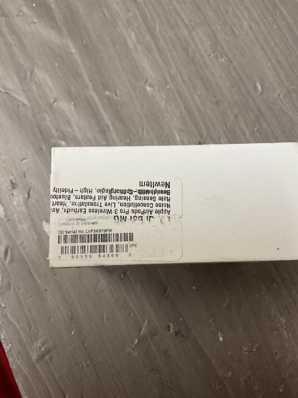 Photo 1 of Apple AirPods Pro 3 Wireless Earbuds, Active Noise Cancellation, Live Translation, Heart Rate Sensing, Hearing Aid Feature, Bluetooth Headphones, Spatial Audio, High-Fidelity Sound, USB-C Charging