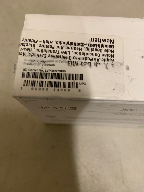 Photo 1 of Apple AirPods Pro 3 Wireless Earbuds, Active Noise Cancellation, Live Translation, Heart Rate Sensing, Hearing Aid Feature, Bluetooth Headphones, Spatial Audio, High-Fidelity Sound, USB-C Charging