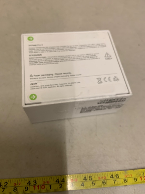 Photo 1 of Apple AirPods Pro 3 Wireless Earbuds, Active Noise Cancellation, Live Translation, Heart Rate Sensing, Hearing Aid Feature, Bluetooth Headphones, Spatial Audio, High-Fidelity Sound, USB-C Charging