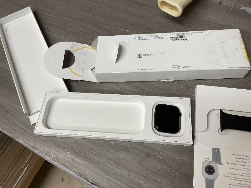 Photo 1 of Apple Watch SE (2nd Gen) [GPS 40mm] Smartwatch with Midnight Aluminum Case with Midnight Sport Band S/M. Fitness and Sleep Trackers, Crash Detection, Heart Rate Monitor, Retina Display