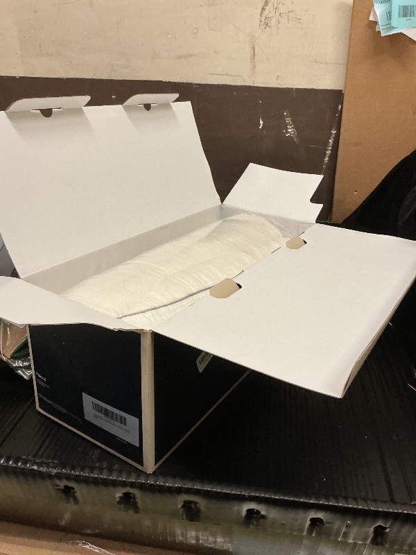 Photo 1 of King Size White Goose Down Pillow, 800+ Fill Power - Support for All Sleeping Positions (Back, Side, Stomach) with Pillowcase - Hotel Collection Style for Home, Guest Room, 20x34 Inches, 1 Pack