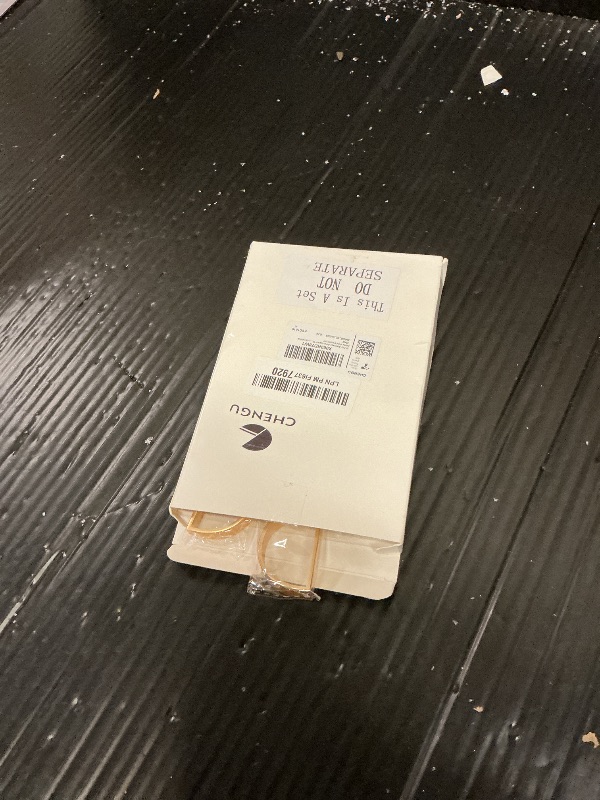 Photo 1 of 10 Pcs Stainless Steel Napkin Rings Metal Napkin Ring Holders Christmas Modern Serviette Buckles Metallic Adornment for Table Kitchen Dinner Party Wedding (Matte Gold Semicircle)