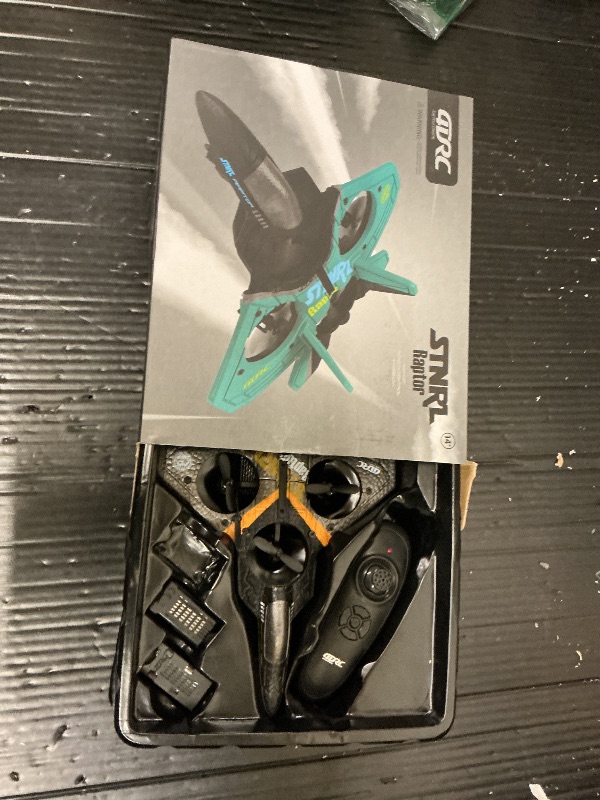 Photo 1 of 4DRC V17 Foam Remote Control Airplanes Rc Planes for Kids Adults 4-7 8-16, Remote Control Planes Fighter Jet with Light, 360° Flip Fighter Jet Toy, Gravity Sensing, Stunt Roll, Gifts for Kids Boys