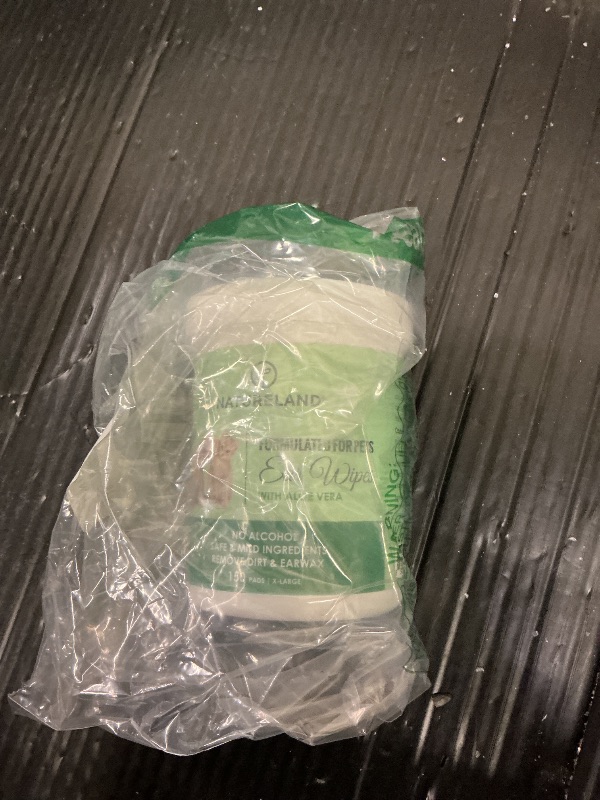 Photo 1 of [150 pcs Extra-Large] Natureland Dog Ear Wipes - Extra Large Pads [170%] - Otic Cleaning Wipes for Infections and Controlling Ear Infections and Ear Odor in Pets