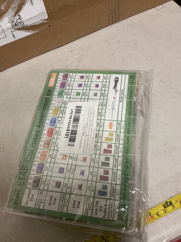 Photo 1 of 304Pcs Car Fuses Assortment Kit Include Standard & Small & Mini Size, Automotive Low and Tall/STD Profile Box Shaped Assorted Fuse with Fuses Puller for Trucks, Cars and SUV, Boat