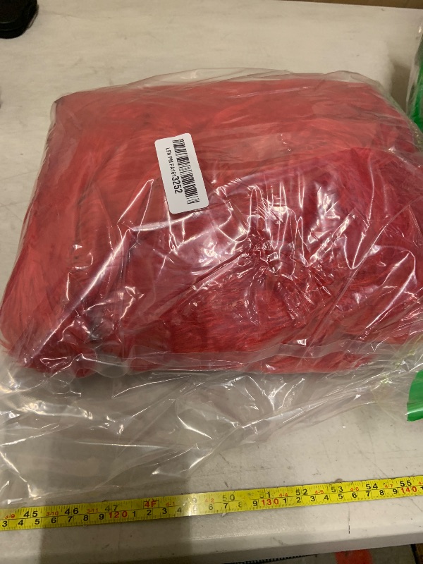 Photo 1 of 63 Inch Red Christmas Tree Skirt Classcal Fuzzy Faux Fur Large Tree Skirt for Christmas Party Decorations New Year Holiday Home Ornaments