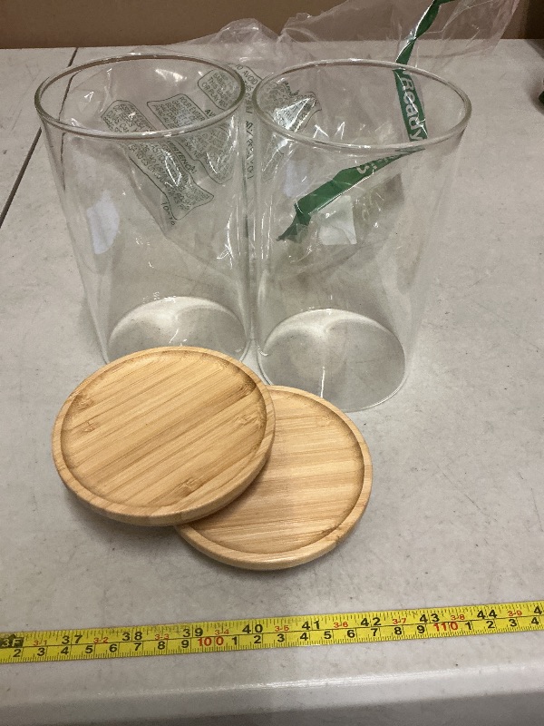 Photo 1 of 2 pack Glass Jar