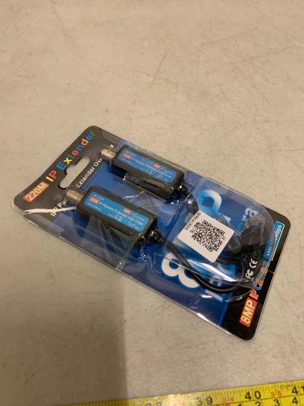 Photo 1 of Passive IP Network Coaxial Transmitter IP Network Transmitter,1Pair 10/100Mbps 1CH Passive IP Network Coaxial Transmitter Receiver Extender Over Coax for NVR Surveillance