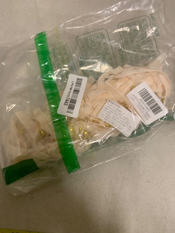 Photo 1 of 24 PCS Christmas Champagne Bows for Trees, Xmas Holiday Craft Bows Milk White Velvet Bow-Tie Vintage Tree Topper Bows Ornaments for Front Door Christmas Decorations