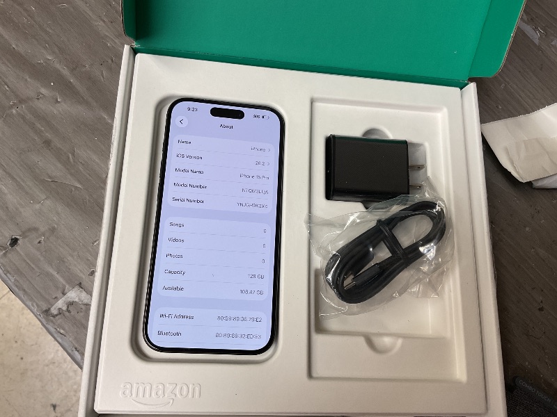 Photo 1 of Apple iPhone (Renewed Premium) 15 Pro, 128GB, Black Titanium - Unlocked