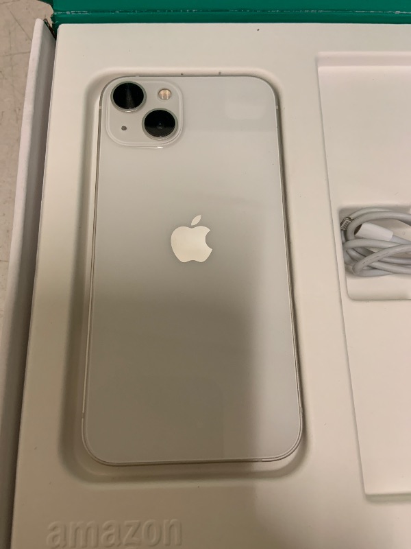 Photo 1 of Apple iPhone 13, 256GB, Starlight - Unlocked (Renewed)