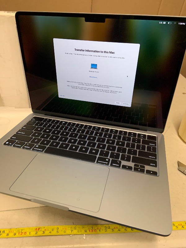 Photo 1 of Apple 2025 MacBook Air 13-inch Laptop with M4 chip: Built for Apple Intelligence, 13.6-inch Liquid Retina Display, 16GB Unified Memory, 256GB SSD Storage, 12MP Center Stage Camera, Touch ID; Sky Blue