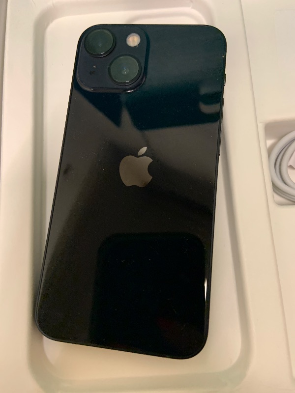 Photo 1 of Apple iPhone 13 Mini, 128GB, Midnight - Unlocked (Renewed)
