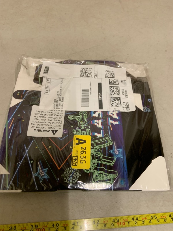 Photo 1 of 24 PCS Laser Tag Birthday Gift Boxes Neon Laser Tag Goodie Boxes for Kids' Laser Tag Birthday Decoration Laser Theme Glow Food Box Tray Table Centerpiece for Laser Tag Shooting Game Birthday Supplies