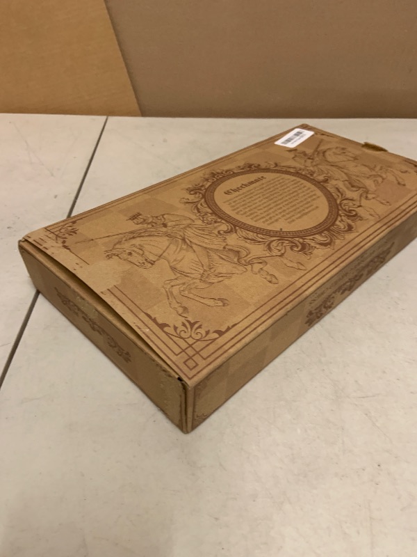 Photo 1 of AMEROUS 15 Inches Magnetic Wooden Chess Set - 2 Extra Queens - Folding Board - Pieces Storage Slots, Handmade Portable Travel Chess Game - Beginner Chess Set for Kids, 6 up Age